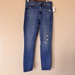 Gap Universal Jegging Mid Rise Jeans Womens Size 29 8 New Slightly Distressed